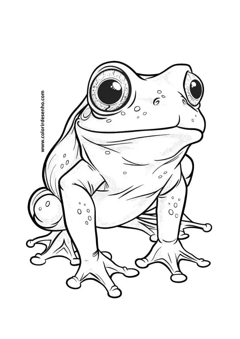 Frog Coloring Pages For Kids And Adults 13