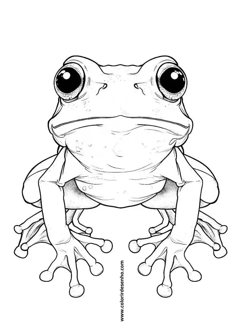 Frog Coloring Pages For Kids And Adults 2