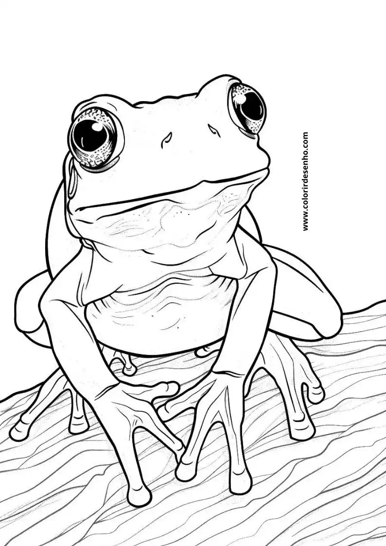 Frog Coloring Pages For Kids And Adults 4