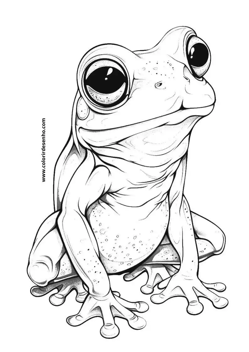 Frog Coloring Pages For Kids And Adults 5