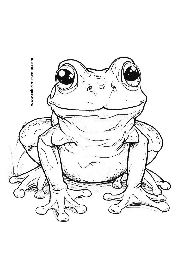 Frog Coloring Pages For Kids And Adults 7