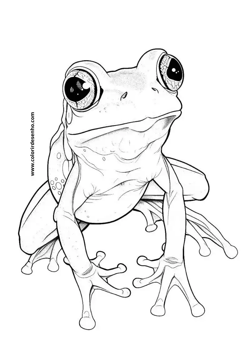 Frog Coloring Pages For Kids And Adults 9