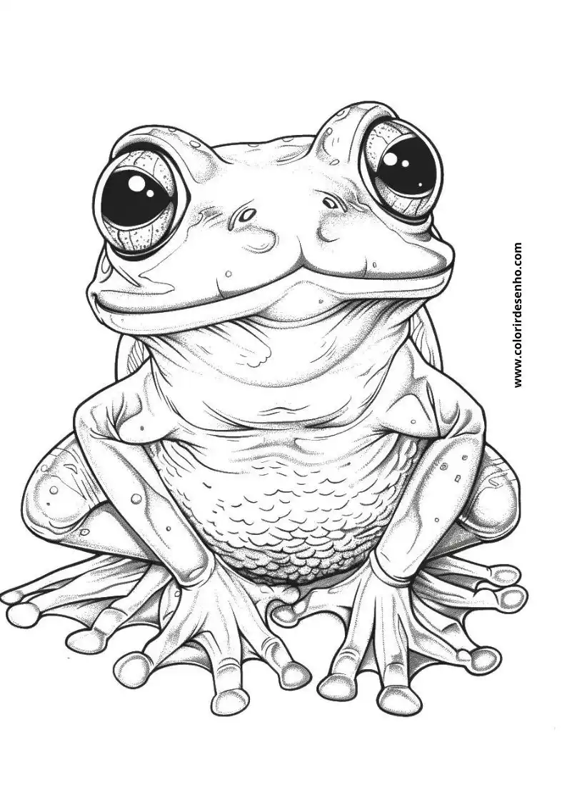 Frog Coloring Sheet 1