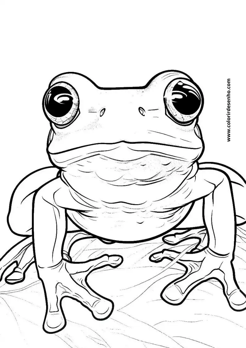 Frog Coloring Sheet 3