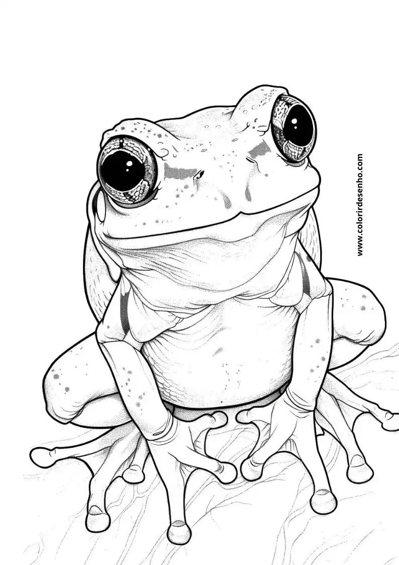 Frog Coloring Sheet 4