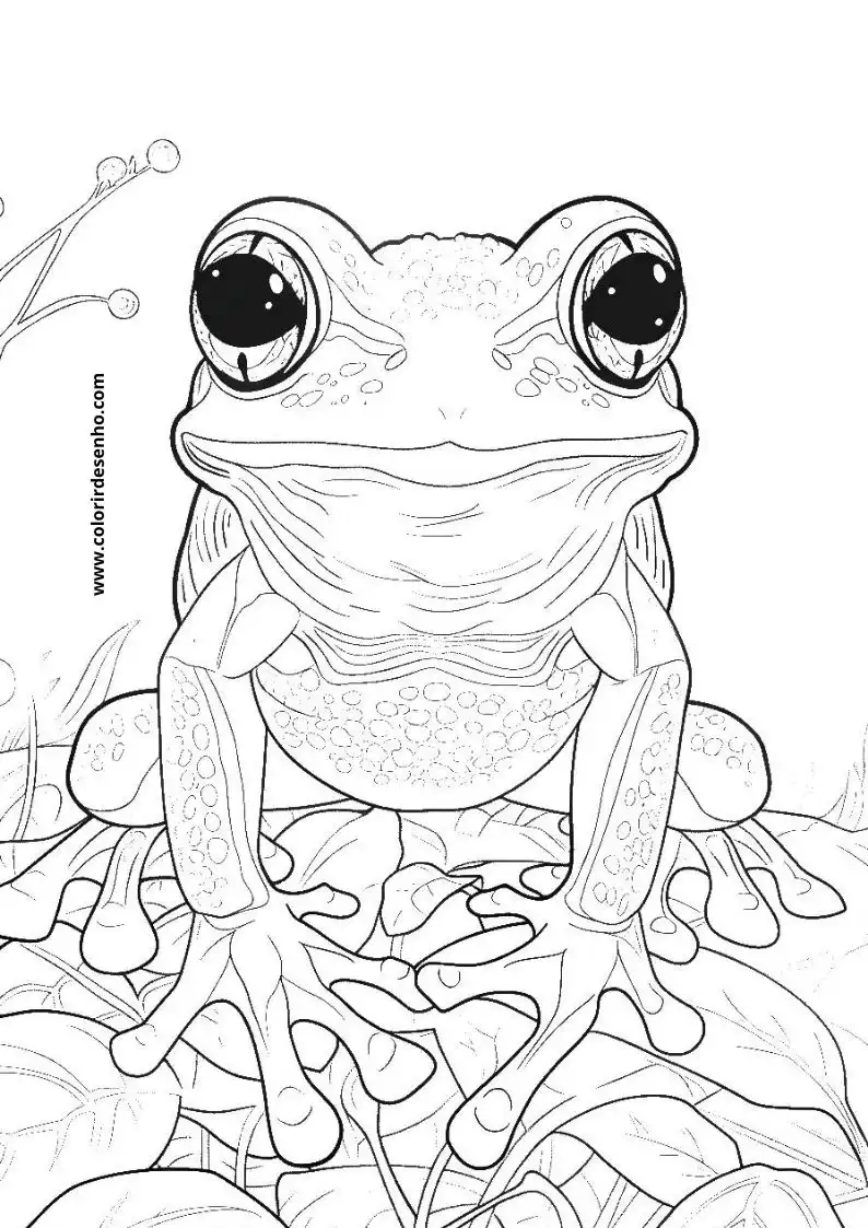 Frog Coloring Sheet 5