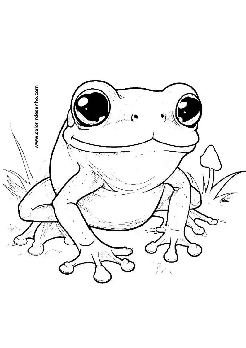 Frog Coloring Sheet 8
