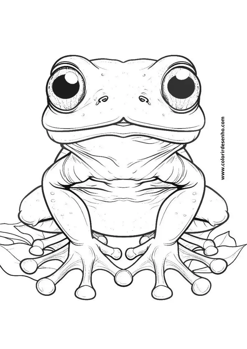 Frog Coloring Sheet 9