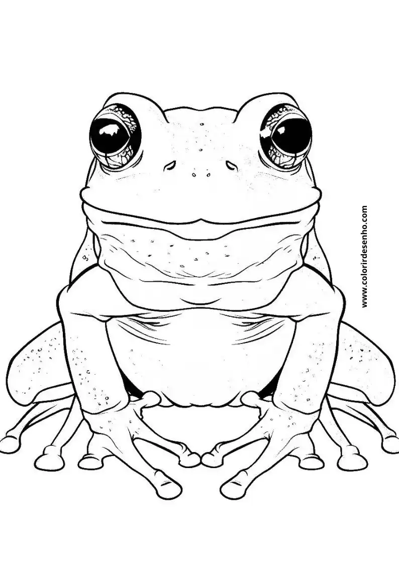 Frog Free Printable Coloring Pages 1