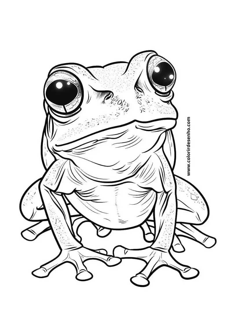 Frog Free Printable Coloring Pages 3