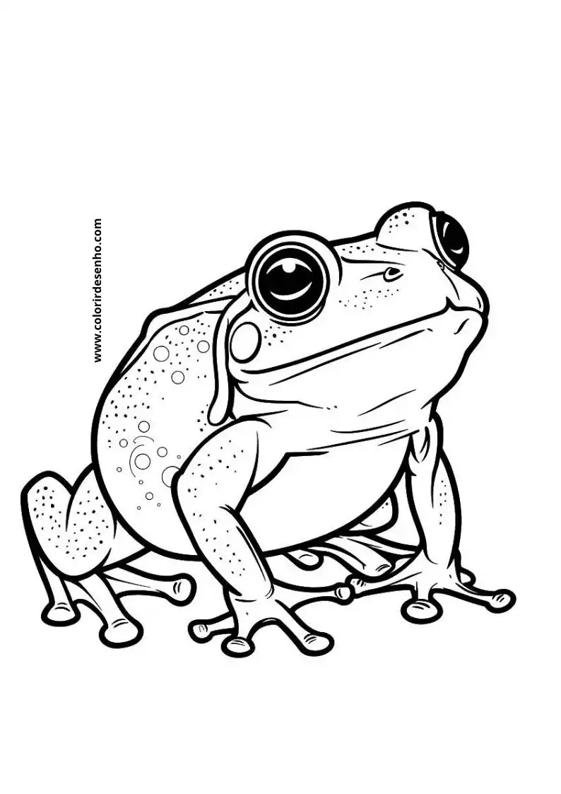 Frog Free Printable Coloring Pages 6