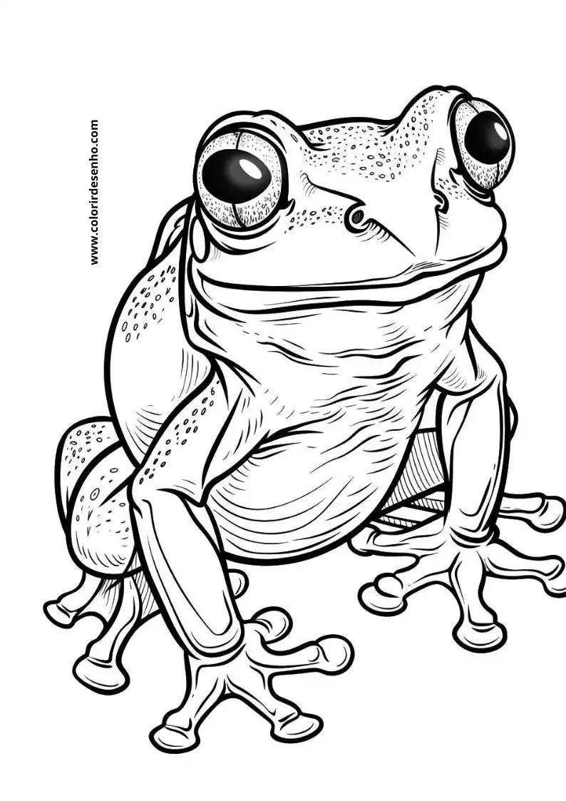 Frog Free Printable Coloring Pages 7