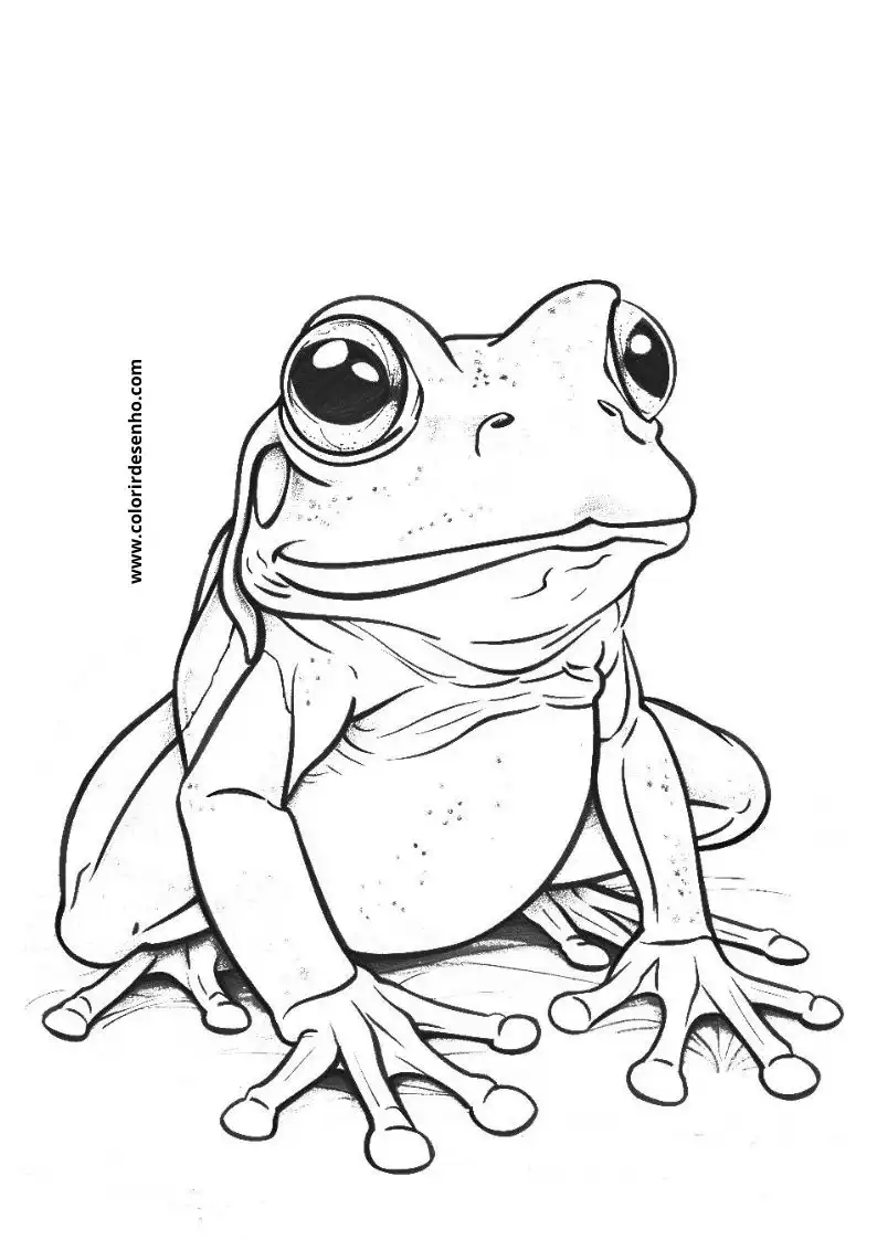 Frog Free Printable Coloring Pages 9
