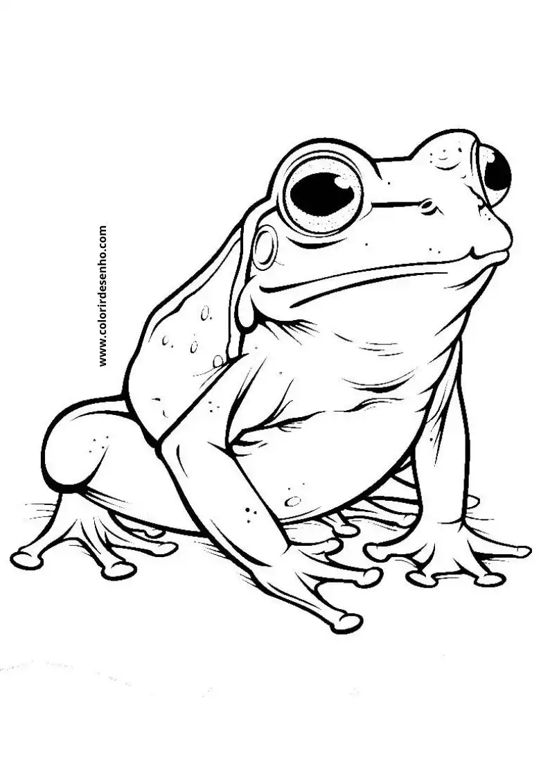 Frog Picture Coloring Pages 1