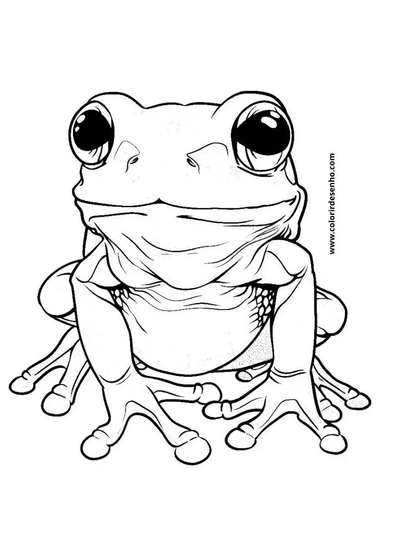 Frog Picture Coloring Pages 10
