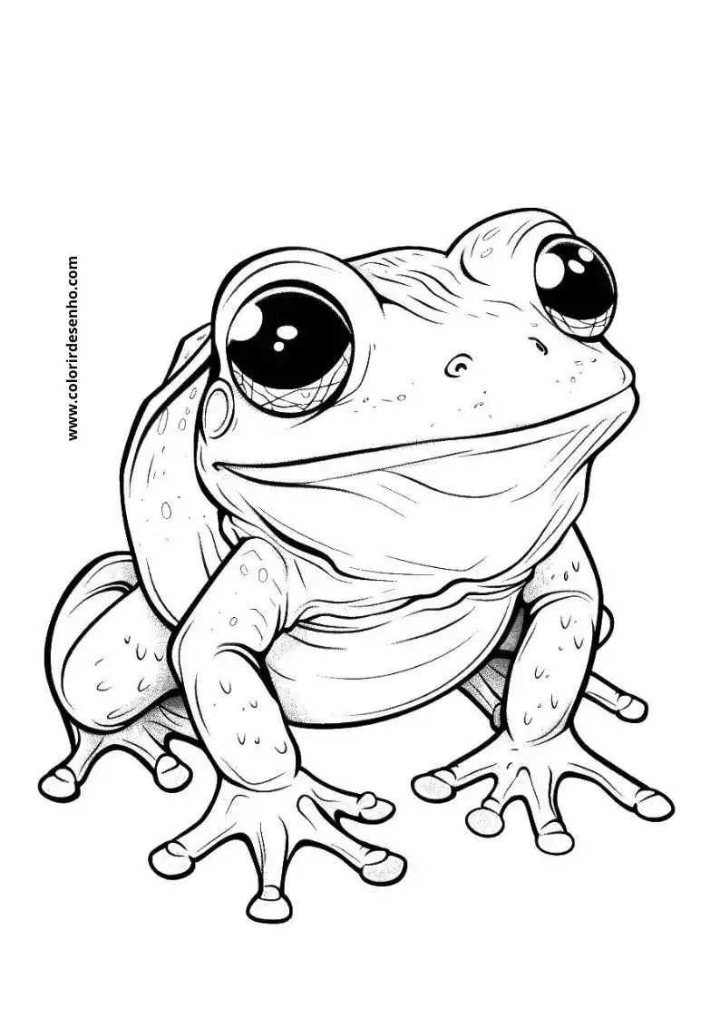 Frog Picture Coloring Pages 11