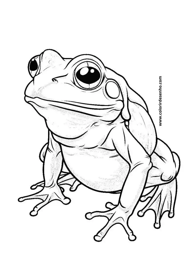Frog Picture Coloring Pages 2