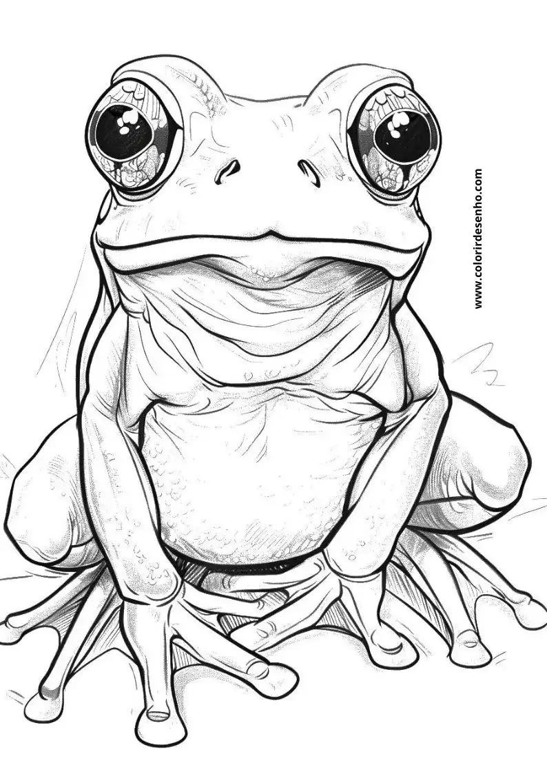 Frog Picture Coloring Pages 3