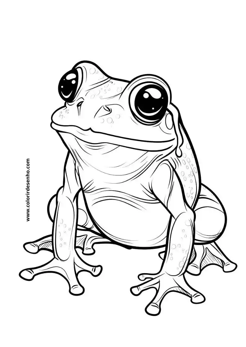 Frog Picture Coloring Pages 4