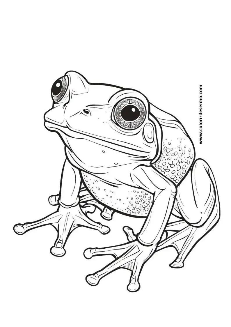 Frog Picture Coloring Pages 5