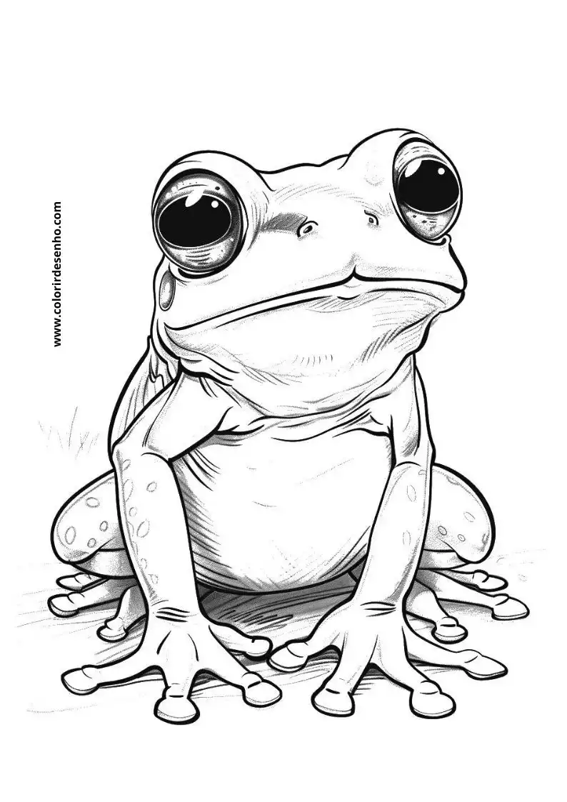 Frog Picture Coloring Pages 6