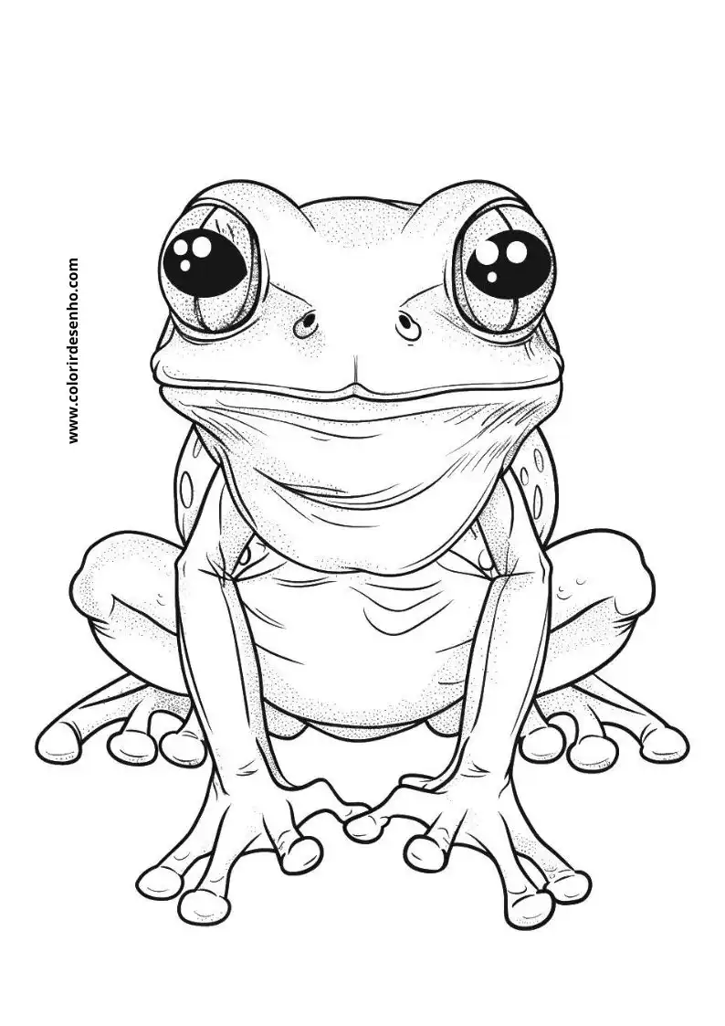 Frog Picture Coloring Pages 7