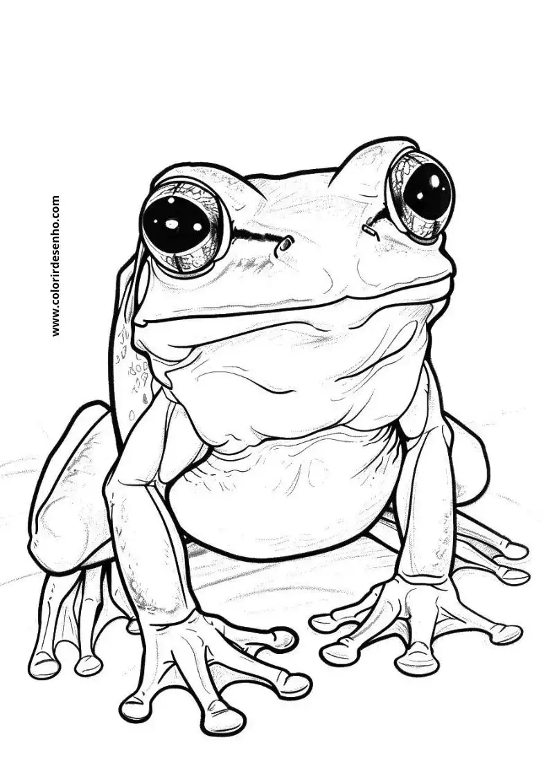 Frog Picture Coloring Pages 8