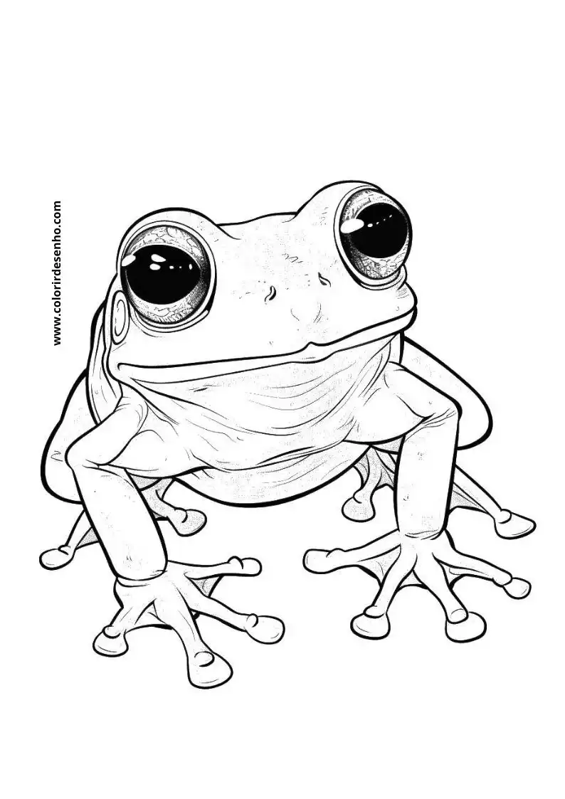 Frog Picture Coloring Pages 9