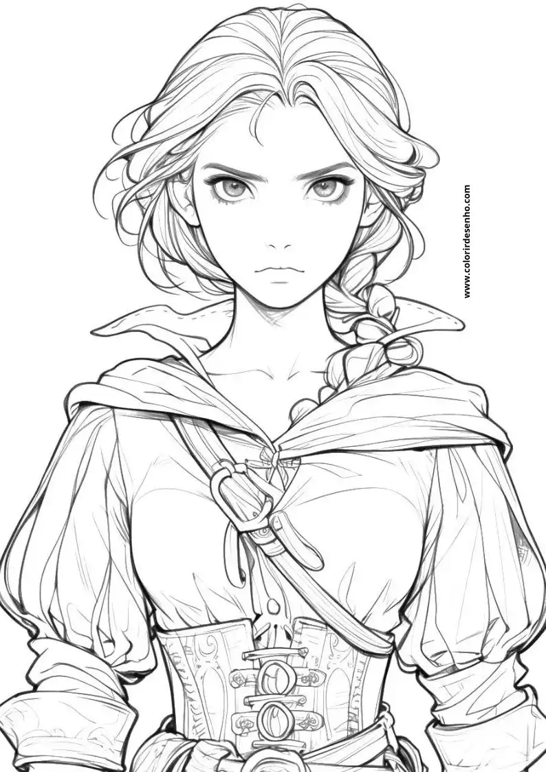Girl Coloring Pages For Kids And Adults 8