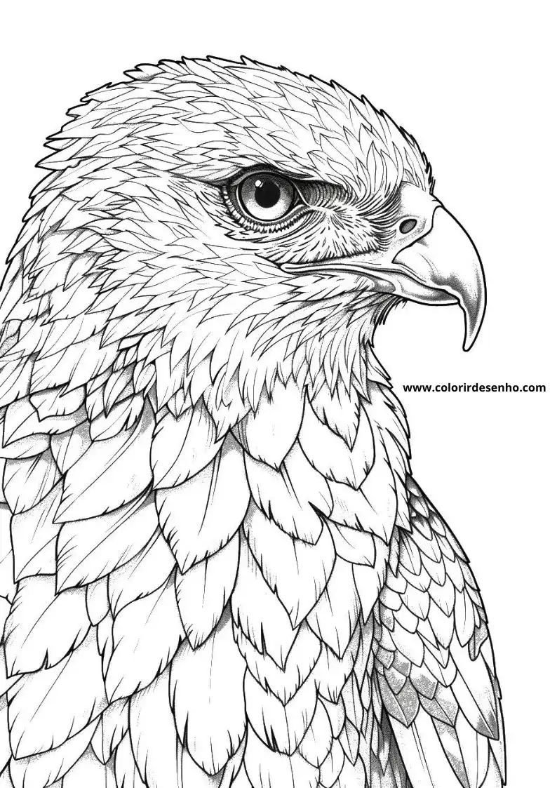 Hawk Coloring Pages 6