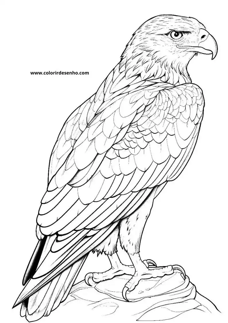 Hawk Coloring Pages 7