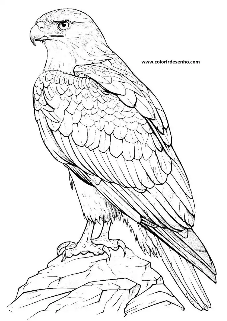 Hawk Coloring Pages 8
