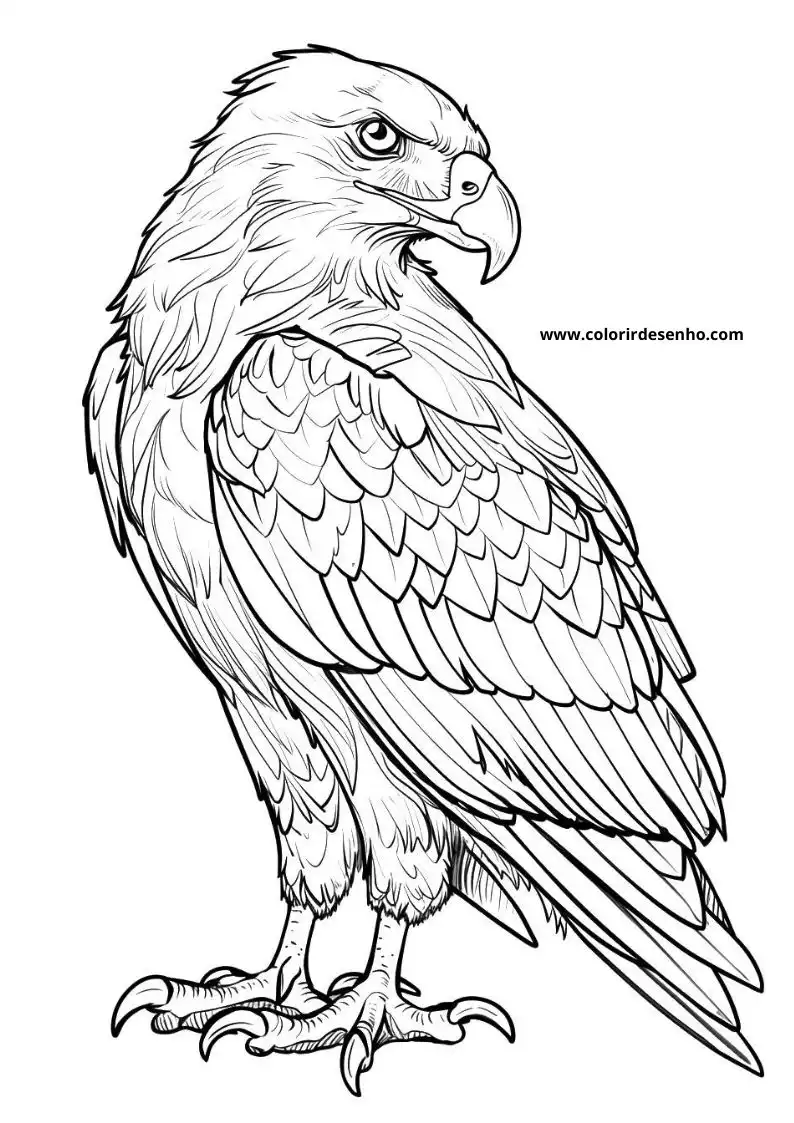 Hawk Coloring Pages For All Ages 3