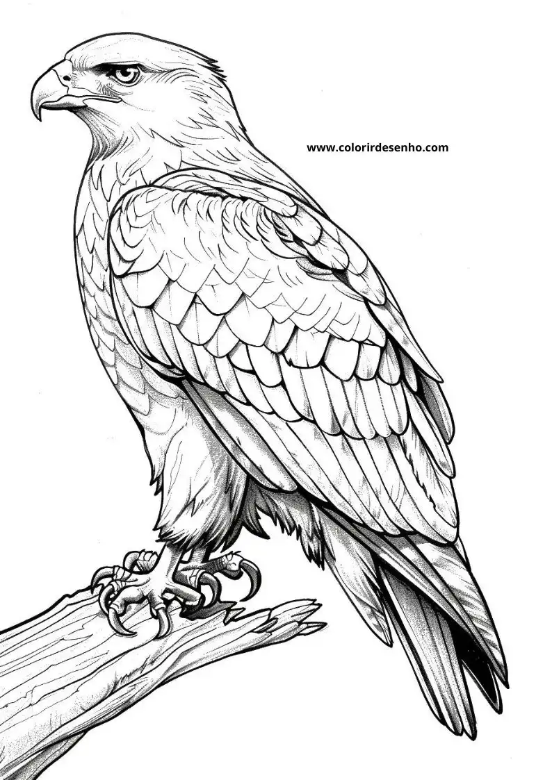 Hawk Coloring Pages For All Ages 5