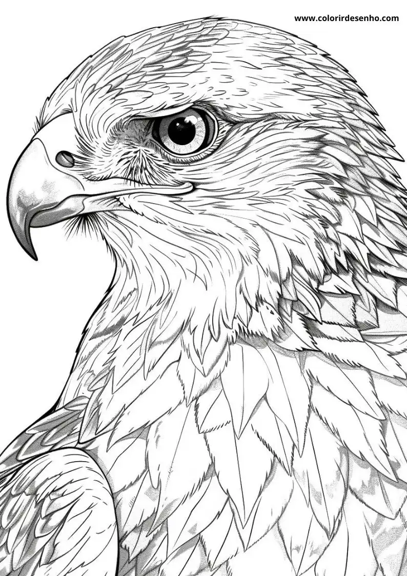 Hawk Coloring Pages For All Ages 6