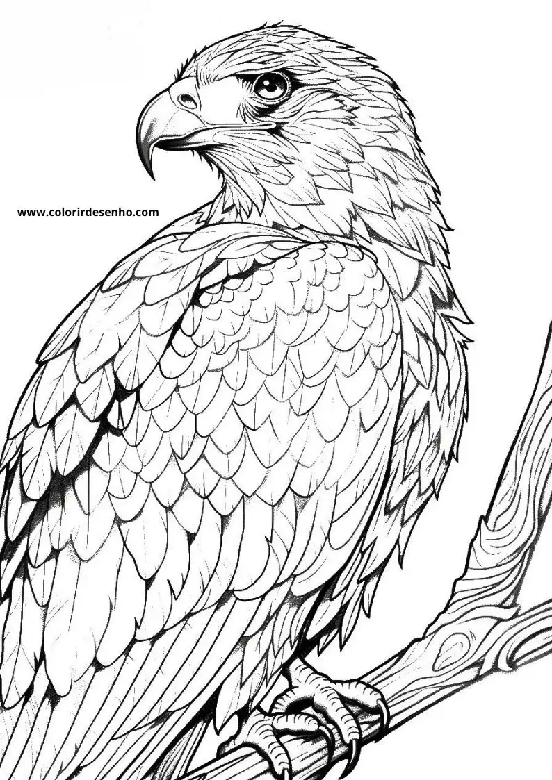Hawk Coloring Pages For All Ages 7