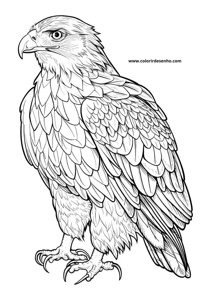 Hawk Free Printable Coloring Pages 4