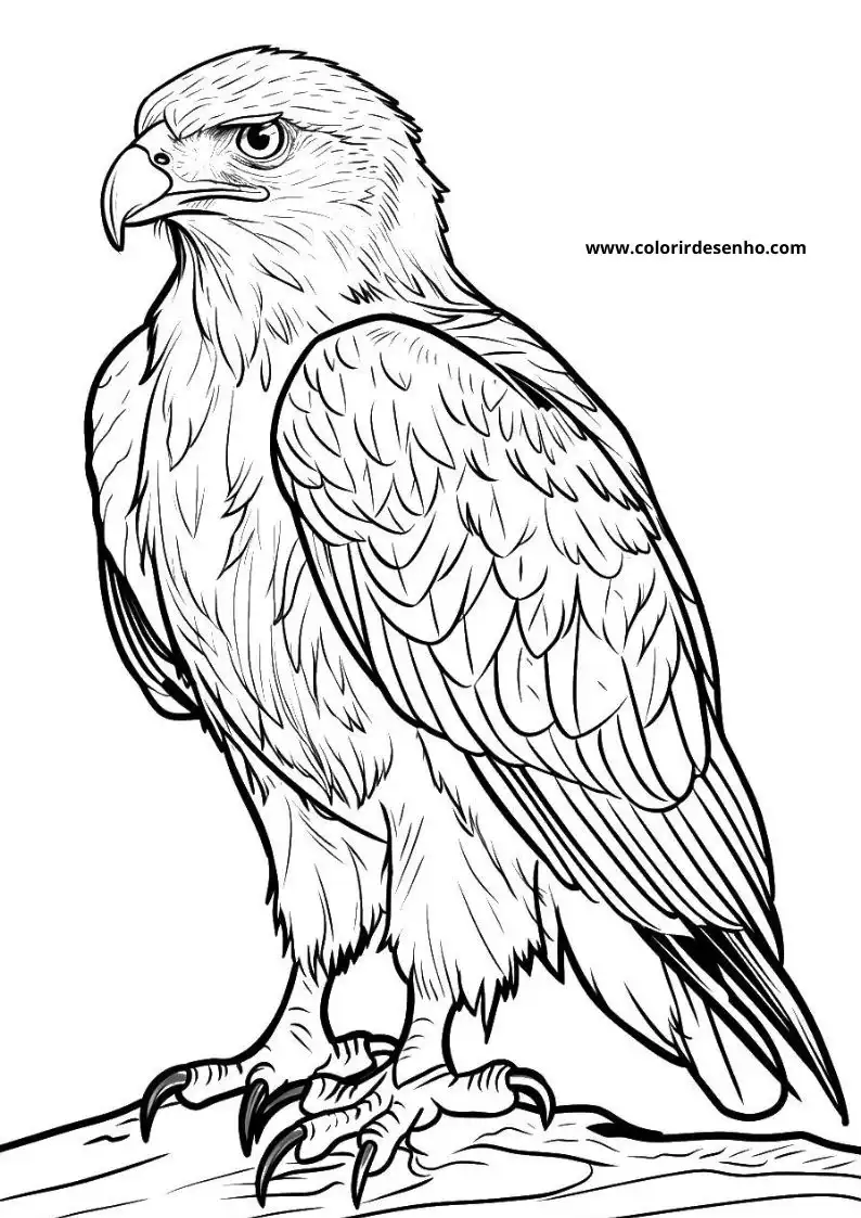 Hawk Free Printable Coloring Pages 6