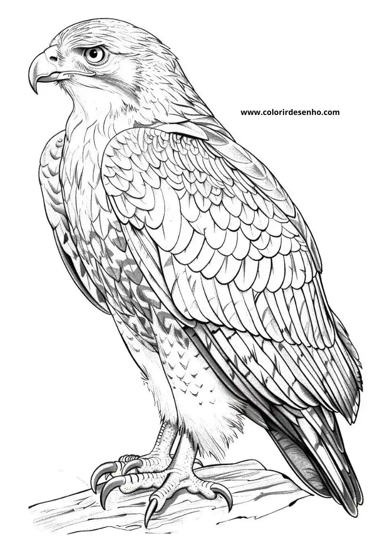 Hawk Picture Coloring Pages 6