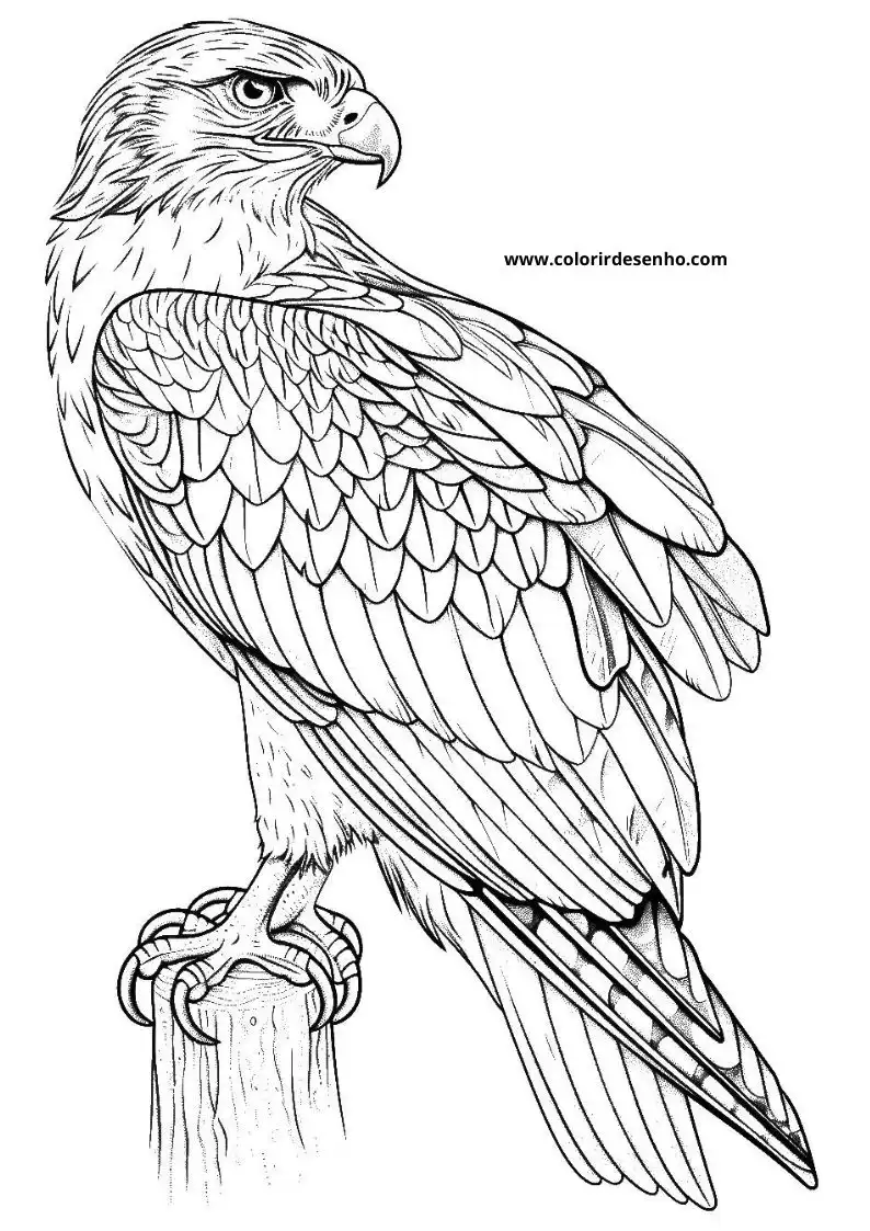 Hawk Picture Coloring Pages 7