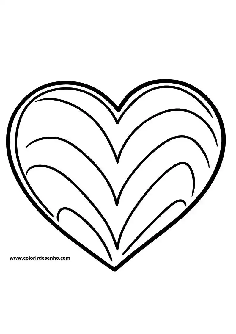 Heart Coloring Sheet 1