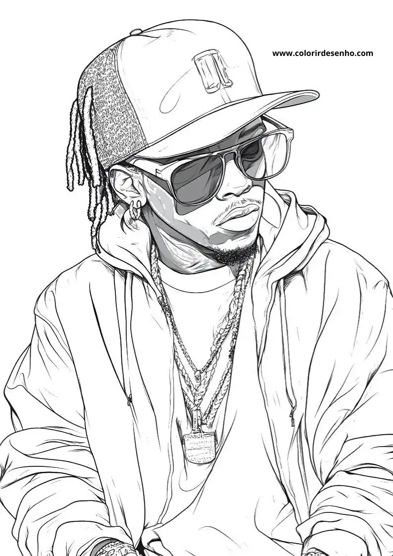 Hip Hop Coloring Pages 15