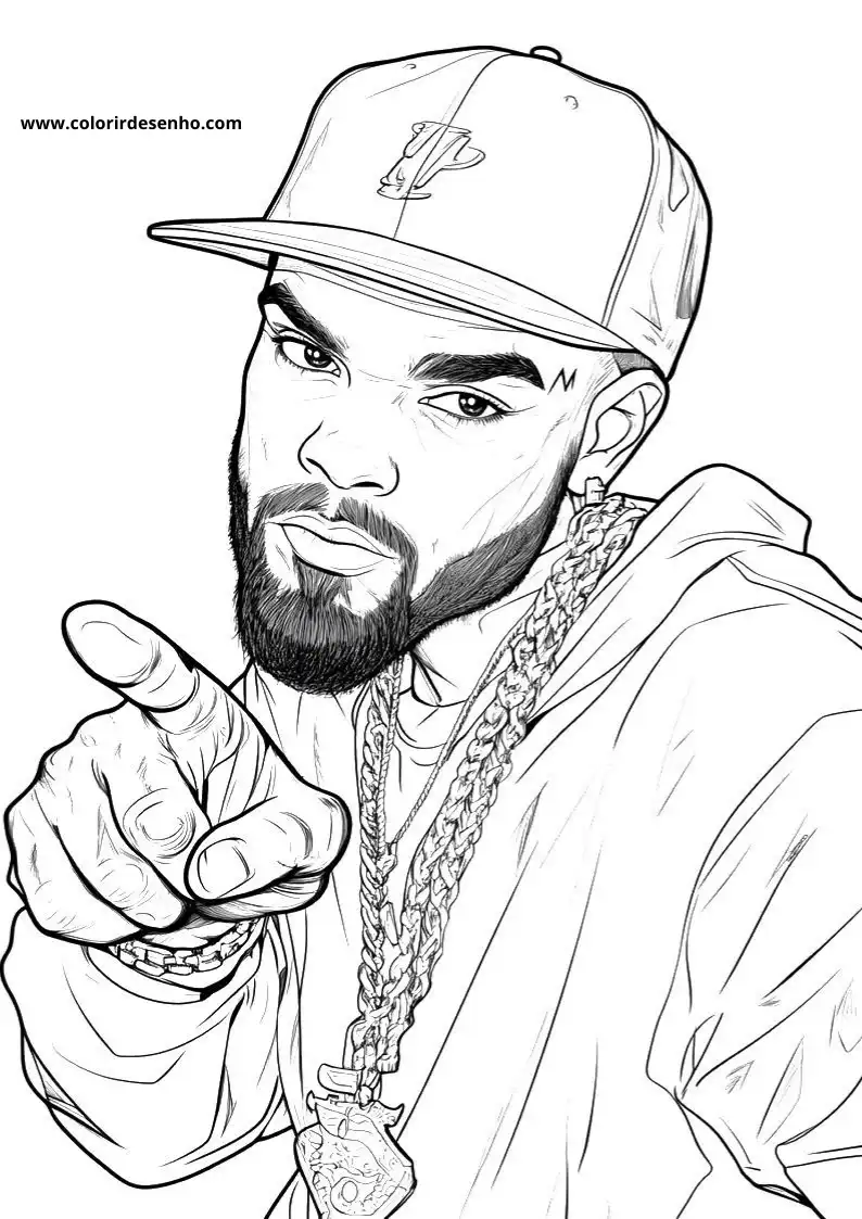 Hip Hop Coloring Pages For Kids And Adults 3