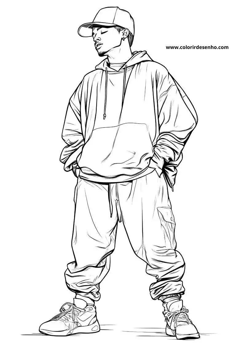 Hip Hop Coloring Pages For Kids And Adults 6