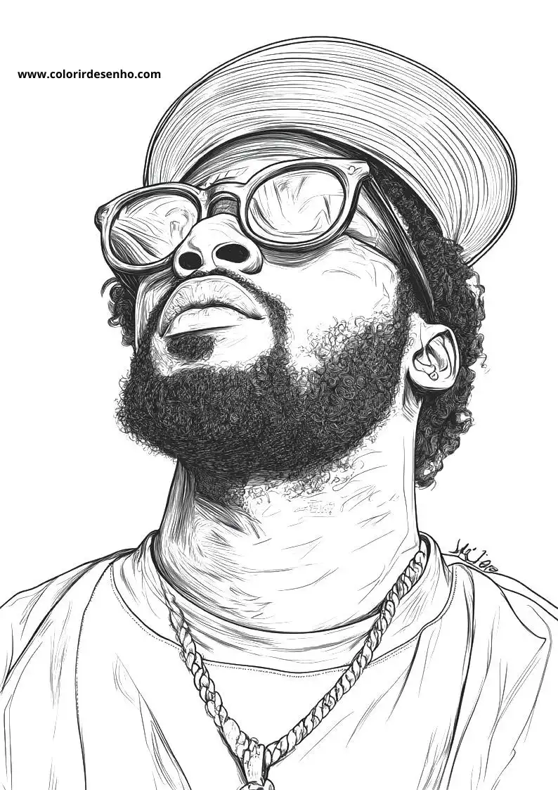 Hip Hop Coloring Pages For Kids And Adults 7