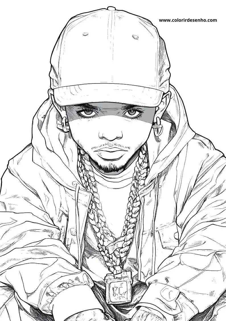 Hip Hop Coloring Sheet 1