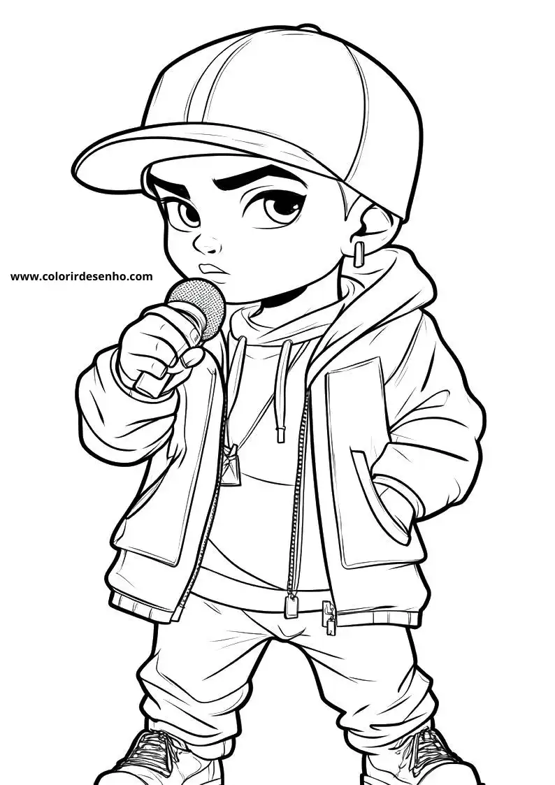 Hip Hop Coloring Sheet 10