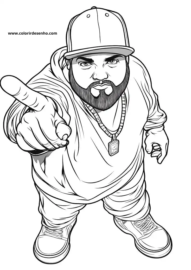 Hip Hop Coloring Sheet 2