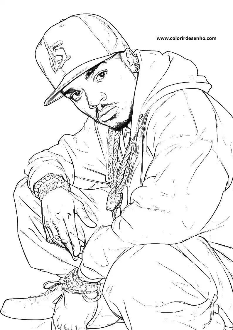 Hip Hop Coloring Sheet 3