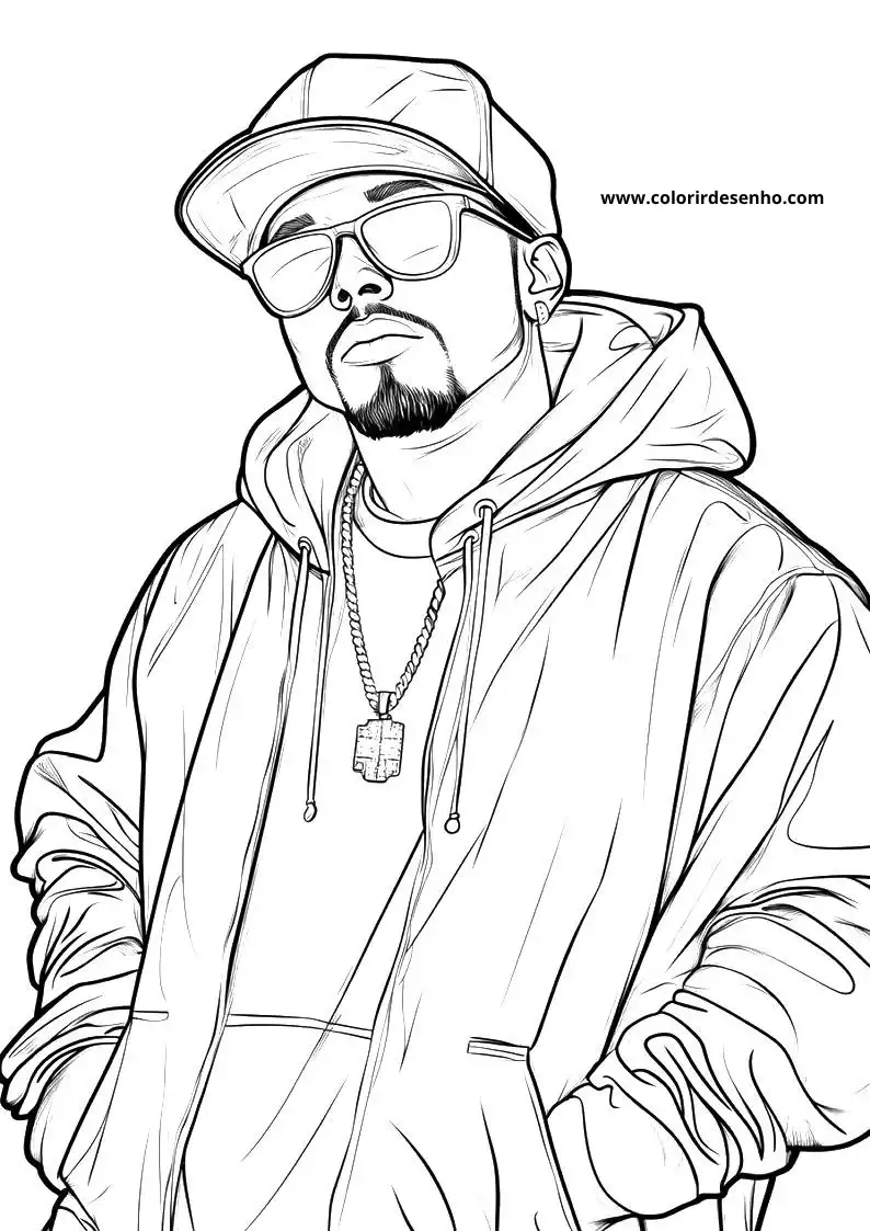 Hip Hop Coloring Sheet 4